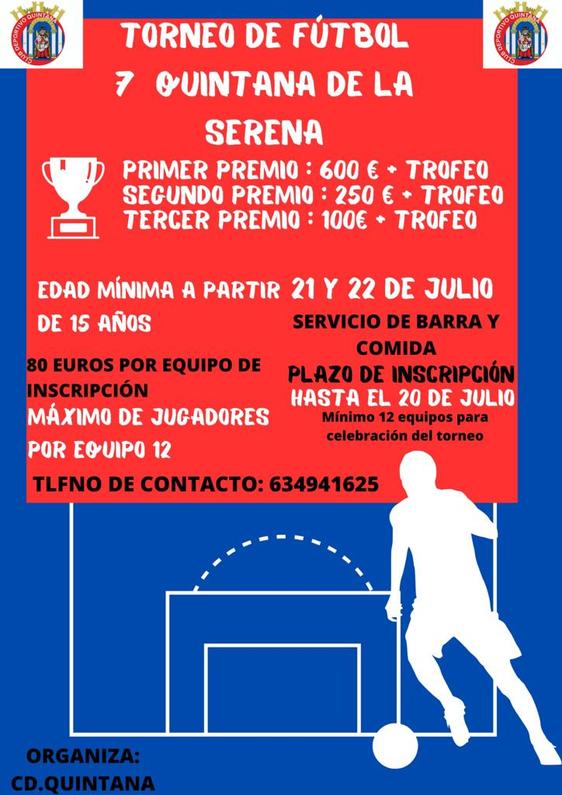 Campeonato de Futbol 7 en Quintana el 22 de junio