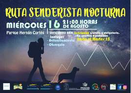 Ruta senderista nocturna gratuita el 16 de agosto