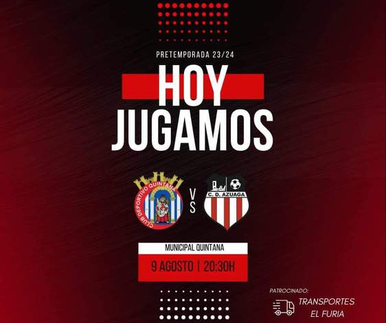 El CD Quintana continúa con su preparación ante el CD Azuaga