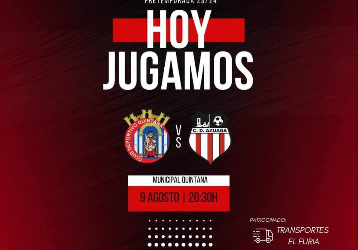 El CD Quintana continúa con su preparación ante el CD Azuaga