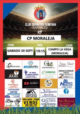 El CD Quintana juvenil se desplaza a Moraleja para alargar su buen momento