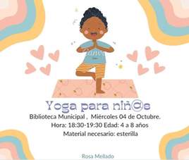 Sesión de Yoga para niñ@s en la Biblioteca Municipal