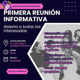 Reunión informativa de la Asociación de mujeres de Quintana