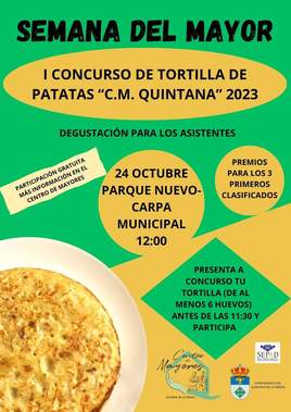 I Concurso de tortilla por la Semana del Mayor