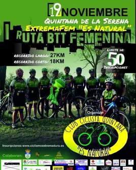 Se reabren inscripciones para la Extremafem 'Es natural'