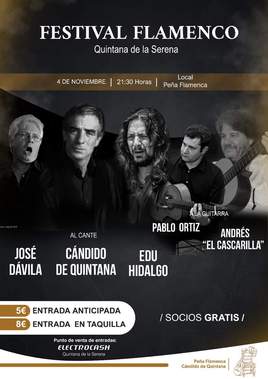 Festival de flamenco en Quintana el 4 de noviembre