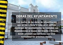 El Ayuntamiento anuncia cambios por las obras en el edificio municipal