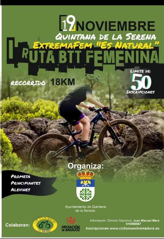 Cerrado el plazo de inscripción para Extremafem 'Es Natural'