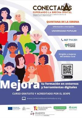 Conectadas, curso gratuito en la Universidad Popular de Quintana