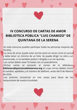 Cartas de amor por San Valentín en la Biblioteca 'Luis Chamizo