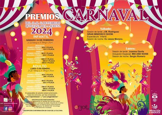 El Ayuntamiento avanza la programación de 'Carnavales 2024'