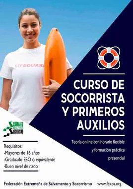La Junta de Extremadura oferta el curso de Socorrismo y Primeros Auxilios