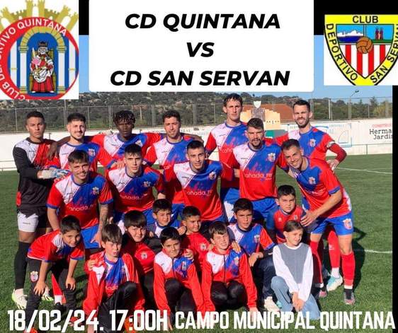 El CD Quintana recibe al CD San Serván en la cuarta jornada de campeonato