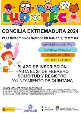 Abierto el plazo de preinscripción para Ludoteca 2024