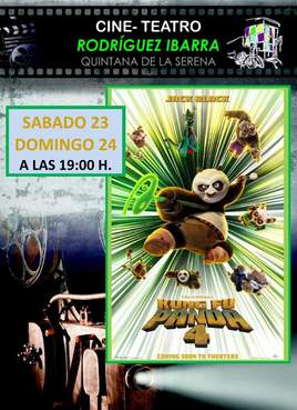 Doble sesión de 'Kung Fu Panda 4' en el Cine Teatro Rodríguez Ibarra
