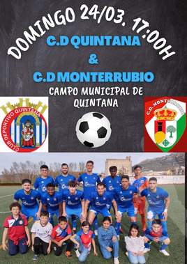 Un CD Quintana en racha recibe al CD Monterrubio