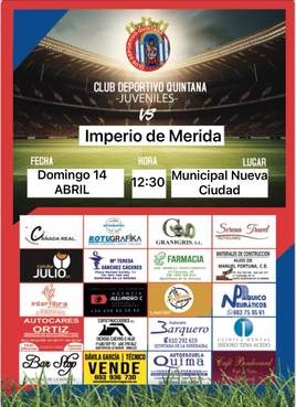 El CD Quintana Juvenil visita al Imperio Mérida con el objetivo de mantener puesto de ascenso
