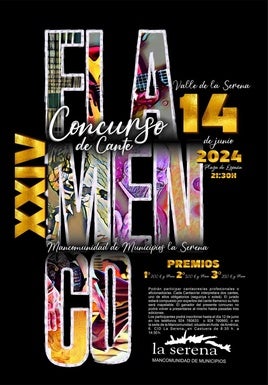 El Concurso de Cante Flamenco se celebra en Valle de la Serena el día 14 de junio