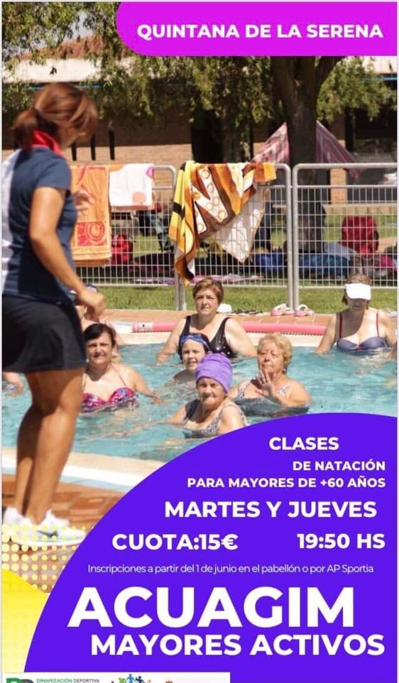 Curso de aquagym para mayores activos en Quintana