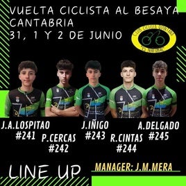 El Quintana Proingo Team anuncia su alineación para la Vuelta a Cantabria