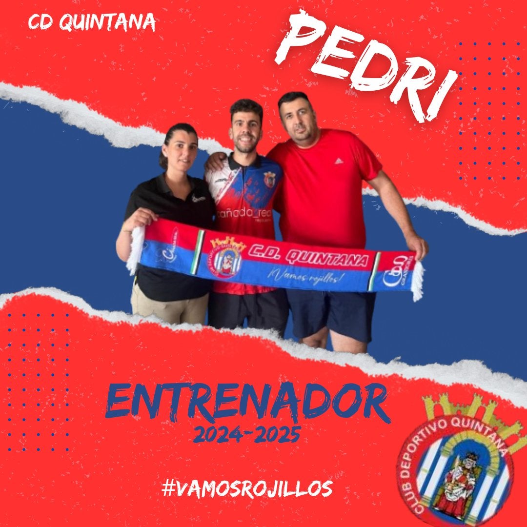 Pedri Nogales, anunciado como nuevo entrenador del CD Quintana
