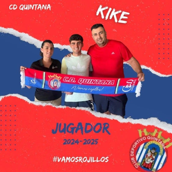 El CD Quintana anuncia la renovación de Kike