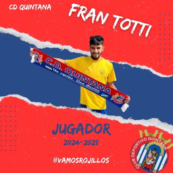 Fran 'Totti' renueva en el CD Quintana