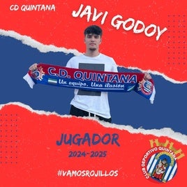 Javi Godoy, nuevo integrante de la primera plantilla del CD Quintana
