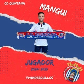 'Mangui' jugará su cuarta temporada en el CD Quintana