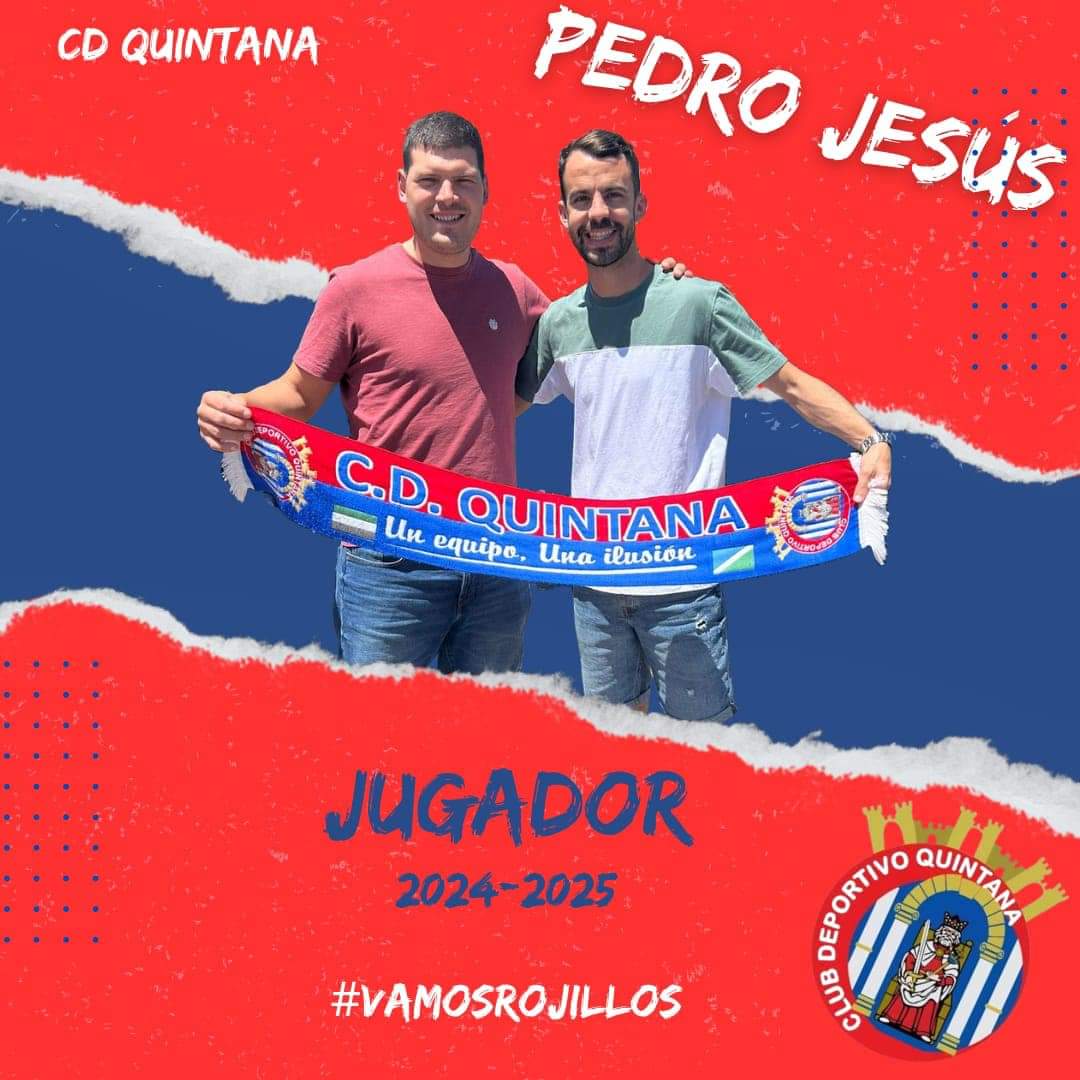 Pedro Jesús, presentado como jugador del CD Quintana