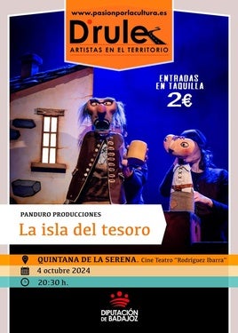 Espectáculo teatral 'La isla del tesoro' en el Cine Teatro Rodríguez Ibarra