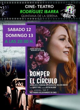 Doble sesión de 'Romper el círculo' en el Cine Teatro Rodríguez Ibarra