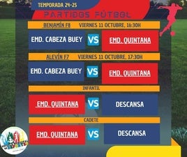 Ración de partidos para la Escuela Municipal de Deportes