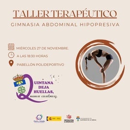 Taller Terapéutico, dentro de la programación ´Quintana deja huellas, nunca cicatrices´