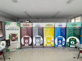 Presentación de la nueva guía de reciclaje de la Mancomunidad en el IES Quintana