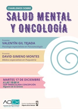 Charla sobre salud mental y oncología