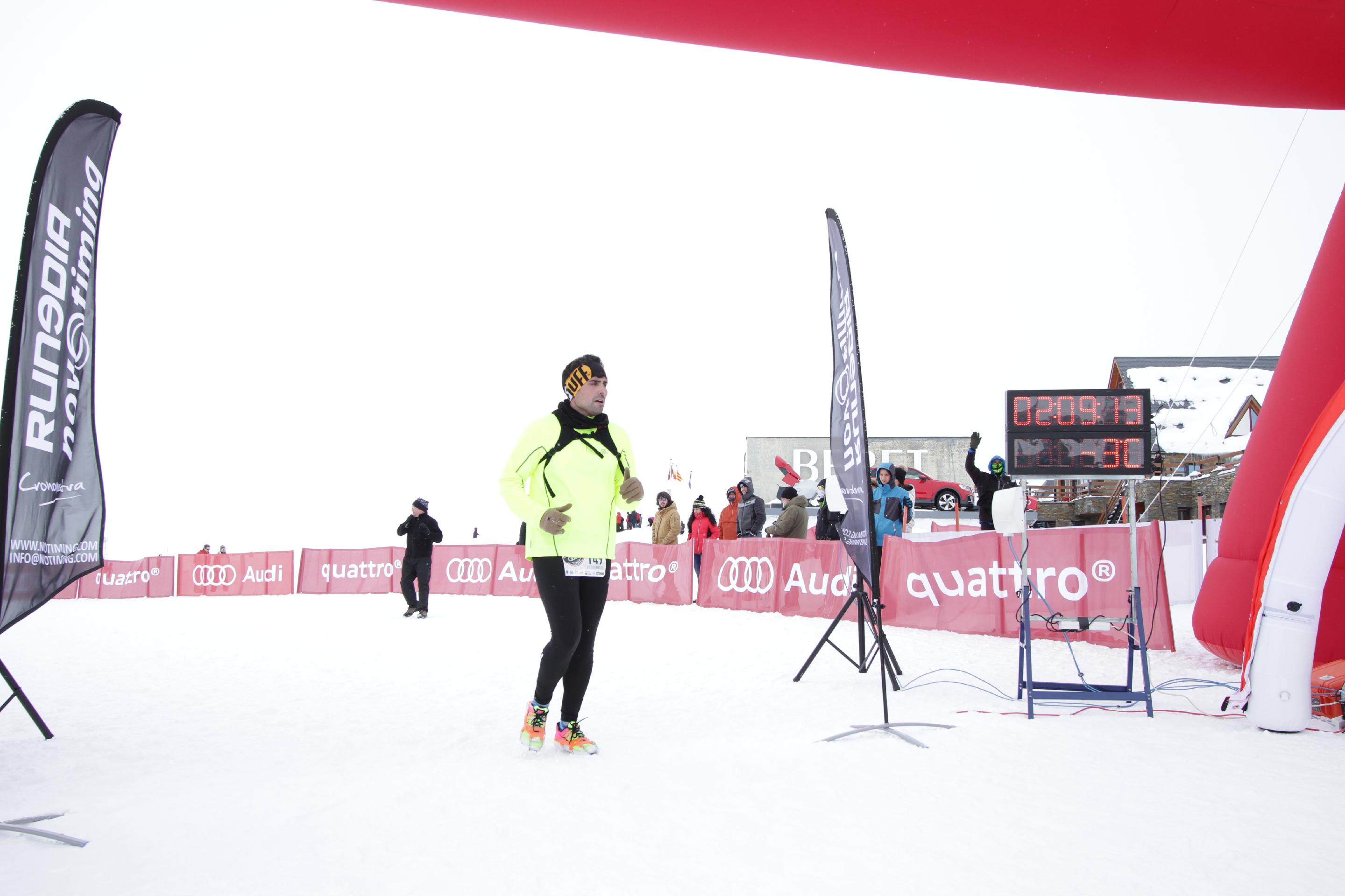 El quintanense Víctor M. Corrales participó en la carrera 'Huvernal Beret-Montgarri' de Cataluña