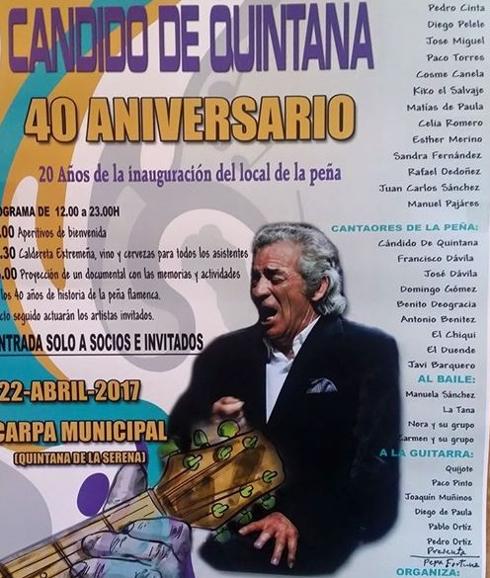 La peña flamenca 'Cándido de Quintana' cumple 40 años