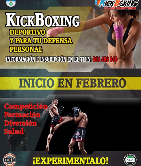 La localidad ofrecerá por primera vez clases de kickboxing a partir de febrero