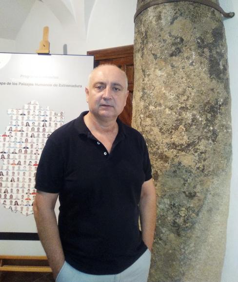 Manuel León en el Museo del Granito 