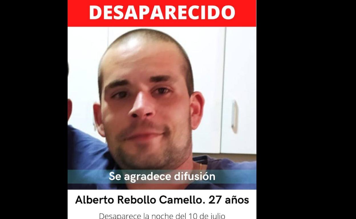 Piden difusión para encontrar al sanvicenteño Alberto Rebollo Camello
