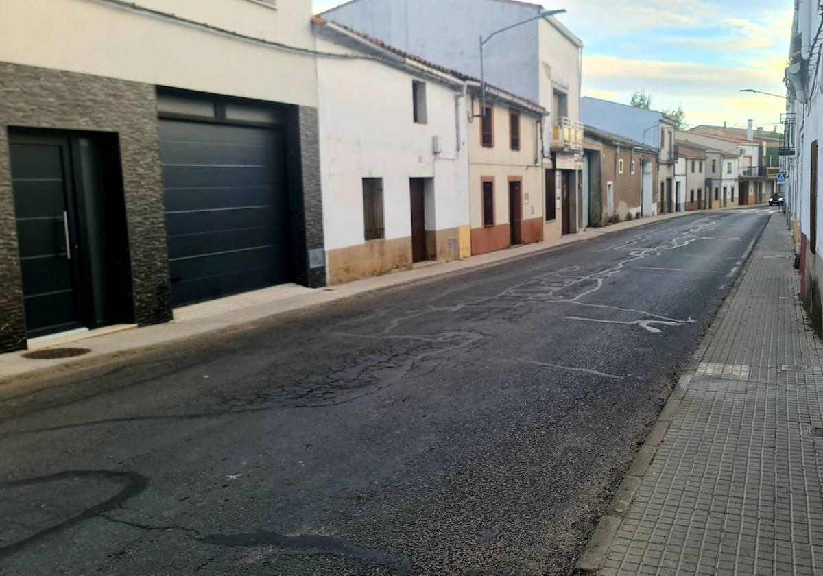Estado de la avenida de Badajoz.