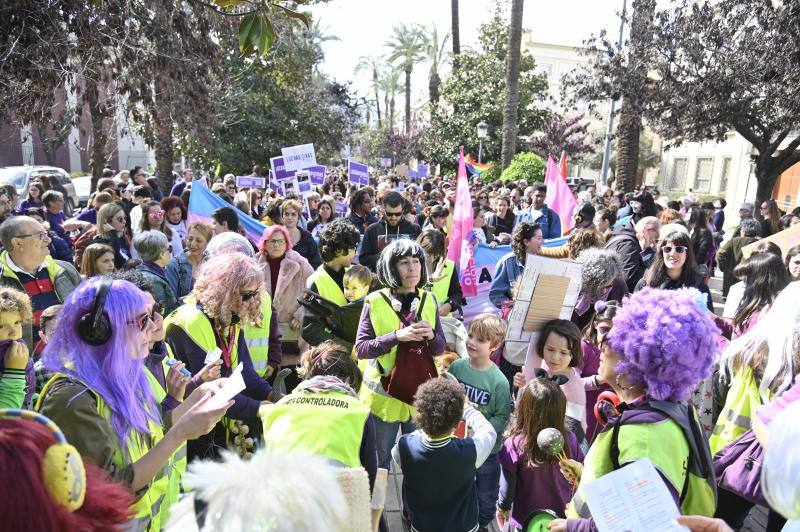 Manifestación por el 8M en Badajoz. 