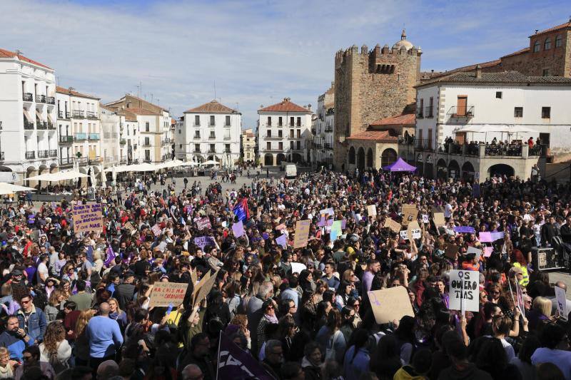 Manifestación en Cáceres. 