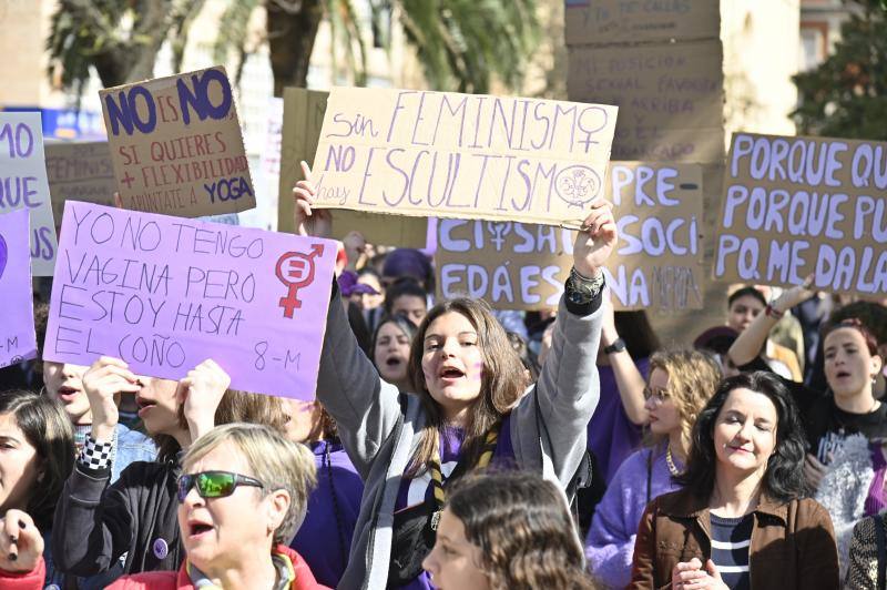 Manifestación por el 8M en Badajoz. 