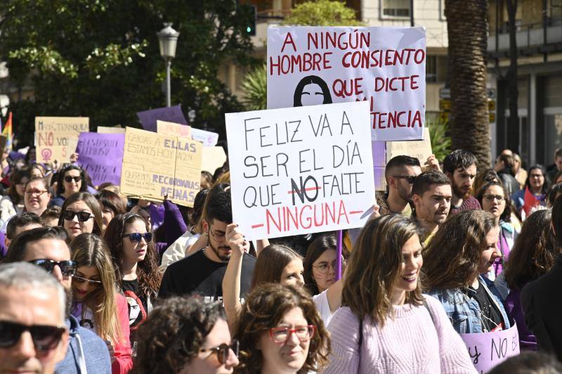 Manifestación por el 8M en Badajoz. 