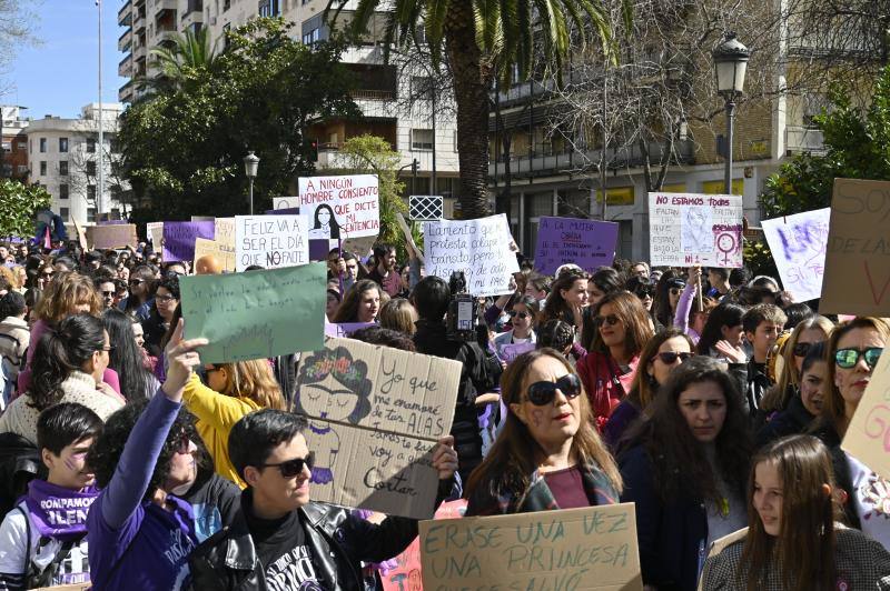 Manifestación por el 8M en Badajoz. 
