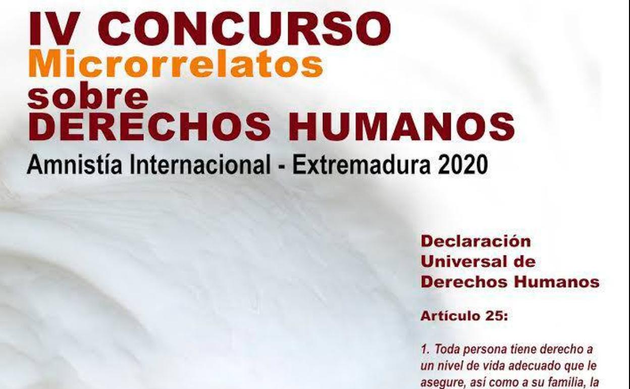 Amnistía Internacional Extremadura convoca el IV concurso de microrrelatos