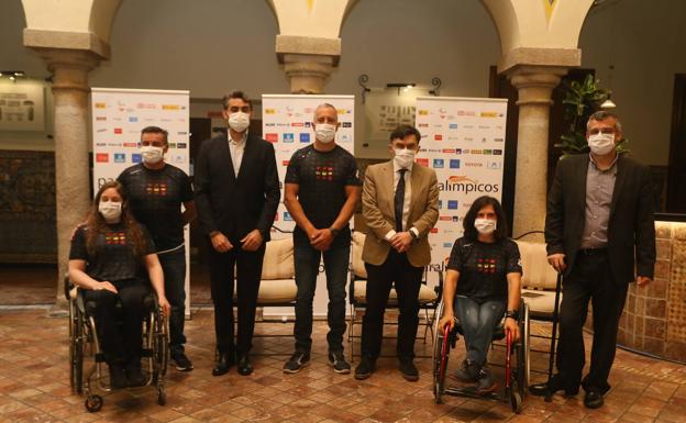 Presentación de los deportistas paralímpicos extremeños. 