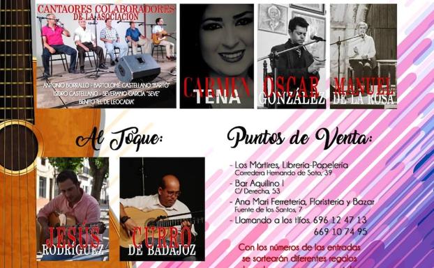 AFIJER celebra, este viernes, el Festival Solidario de Flamenco y Copla